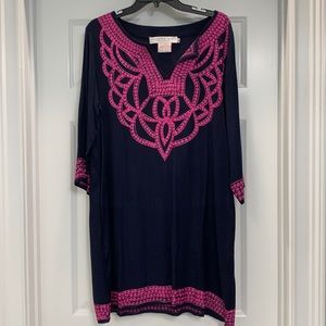 Gretchen Scott Blue/Magenta Dress - Size Medium